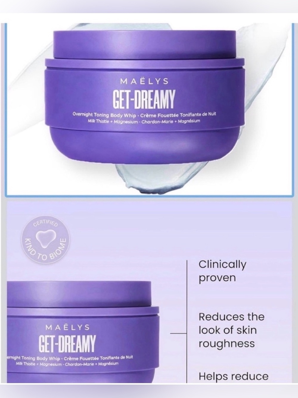 Maelys Get Dreamy Overnight Toning Body Whip 6.8 oz Firming & toning cream - Picture 4 of 6